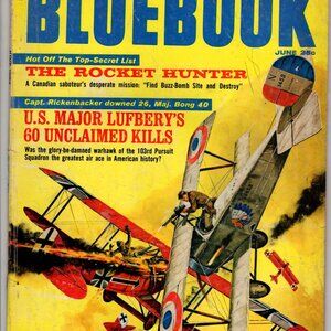 Vintage Bluebook Magazine June 1945 WW2 Aviation War Stories Collectible